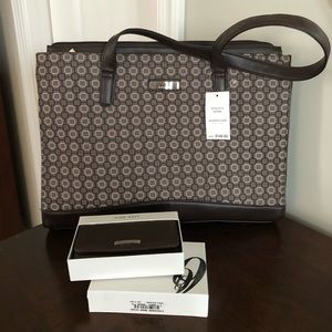 NWT Nine West Brief Case/Tote and Wallet